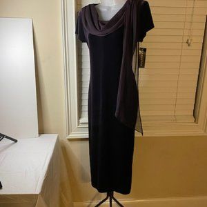 Social and Occasion dress, evening Purple 8P